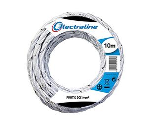 Electraline 16811 Couronne de Cable TEXTIL FRRTX 3X1 10M Blanc