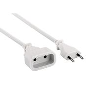 Electraline 20647015J Rallonge Prolongateur électrique 5 mt prise/fiche européen 6A - section 2x0,75 mm²