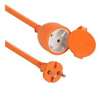 Electraline 20857037F Prolongateur jardin avec clapet 16 A 40 m Orange