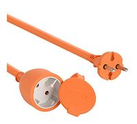 Electraline 20857038F Prolongateur jardin avec clapet 16 A 25 m Orange