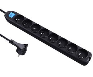Electraline 32055 Bloc Multiprise 8 Prises avec interrupteur - câble 1,5 m