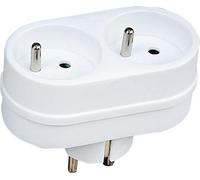 Electraline 531185 Adapteur Fiche Multiprise Biplite | 2 Prise 16A