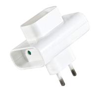 Electraline 531188 Adapteur Fiche Multiprise Triplite | 3 Prise 6A