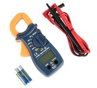 Electraline 59008 Multimètre numérique électrique avec pince ampèremétrique portable, 2000 comptes de tension, mesure actuelle, tension, résistance