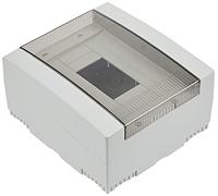 Electraline 60436 Coffret Mural avec porte, 8 modules, Blanc