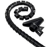 Electraline 62042 Gaine cache câble Noir 1,8 m, 25 diametre