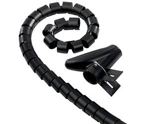 Electraline 62042 Gaine cache câble Noir 1,8 m, 25 diametre