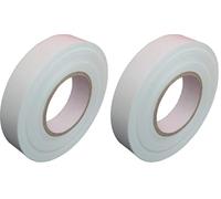 Electraline 62378 Ruban adhésif isolant 25 M, diamètre 25 mm, blanc (Lot de 2)