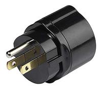 Electraline 70031 Adaptateur de Voyage, Noir, USA