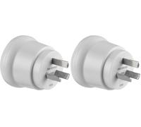 Electraline 70044, Adaptateur de Voyage de l'Allemagne/Italie/Suisse vers Australie/Chine (Lot de 2)