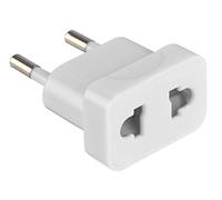Electraline 70046, Adaptateur de Voyage australie/Usa vers Europe, Blanc