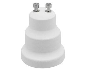Electraline 71193, Douille convertisseur Adaptateur GU10 à E27, Blanc