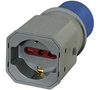 Electraline 80863 3 Broches Industrielle Adaptateur Plug, Gris