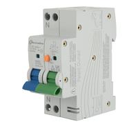 Electraline 87014 Disjoncteur différentiel (RCBO), 16A, type A, courbe C, sensibilité 30 mA, connexion 1P+N
