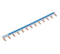 Electraline 87103 Peigne 225mm avec 13 modules, Bleu/Marron