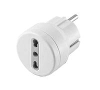 Electraline Adaptateur pour prise électrique, blanc, 71047