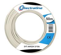 Electraline LMF901516764 Couronne de Cable SYT AWG24 2 PAIRES 5/10A 50M Ivoire