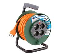 Electraline Rallonge avec multiprise, Vert, 49108