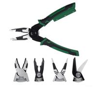 Électricien 6 Fonctions Testeur de Courant Inclus Électricien | 6 fonctions intégrées, têtes interchangeables rapides, pour idéal électricien, acier pour forgé durable