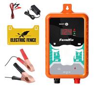 Électrificateur de Clôture Électrique 4 Joules , 24km/15 Miles IP65 Étanche | Alimentation Secteur/Batterie/Solaire - Choc Puissant pour La Protection des Animaux et Dissuasion des Grands Prédateurs