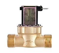 Électrique électrovanne magnétique en laiton 1/2" AC 220V N/C Normalement fermée Robinet de débit pour contrôle de l'eau