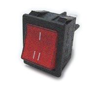Electro dh 11.405.CL/NR Commutateur à bascule lumineux encastrable avec touche rouge