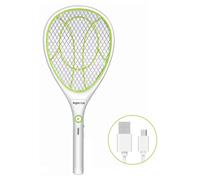 Électro-piège à insectes - Répulsif à mouches - Grille de protection à 3 couches - 3000 V - Éclairage intégré - USB-C - Piles incluses - Vert