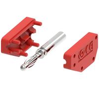 Electro PJP 215-CD1-R Fiche banane mâle, droit Ø de la broche: 2 mm rouge