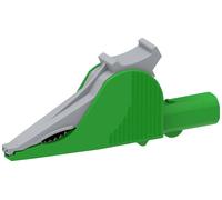 Electro PJP 5066-IEC-CD1-V Pince crocodile enfichable 4 mm CAT III 1000 V, CAT IV 600 V vert