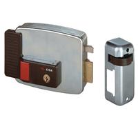 Cisa Électro-serrure 11731 61 1 double entrée 60 mm cylindre 50 mm droite 12 V AC/DC