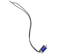 Électroaimant solénoïde de type traction CC 5 V 12 V pour mini cadre de verrouillage à ressort pour système de contrôle d'accès, sécurité d'armoire (DC 12 V)