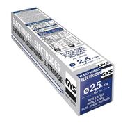 Electrodes acier rutiles - GYS - 230 électrodes acier diam. 2.5 - Chalumeau - Flamme - Brasure - 130A