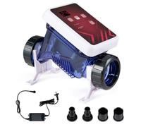 Électrolyseur au Sel 5g/h COSTWAY pour Piscine 11-22m³, 5 Horaires Réglables, Autonettoyage, 2 Types Installation, Système d'Alerte