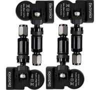 Electronicx 4x Capteurs TPMS 433 MHz ▶ pour Chery Tiggo E 2020-2021 - préprogrammé prêt à monter métal noir