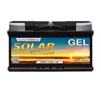 Electronicx Batterie Solaire Gel 120Ah 12V - Batterie de Service Deep Cycle, 120 Ah 12 Volts pour Installation Autonome, Camping-Car, Bateau, photovoltaïque, résistante aux Cycles, sans Entretien