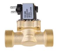 Électrovanne 220 V 4 en Cuivre, Raccord Rapide, Normalement Fermée | Contrôle Automatique de Liquide, Usage Industriel, pour Eau et Autres Fluides, Finition Or