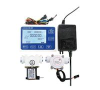 Électrovanne, contrôleur de débit automatique ZJ-LCD-M, compteur d'eau numérique 1/4 pouce for système d'irrigation