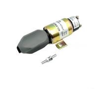 Électrovanne d'arrêt moteur 12 V 24 V compatible avec 1751ES-12E7U1B1S1, | Valve électrovanne à 2 fils en métal pour arrêt fiable du carburant dans les industriels (12 V)