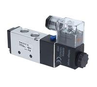 Électrovanne de commande pneumatique 4V210 08 Dc 12V, vanne de vidange comprimée normale à 2 positions et 5 voies pour atelier automatique (C.A. 220 V)