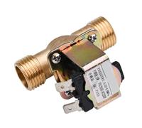 Électrovanne électrique en laiton G1/2'' N/C 12 V 24 V 220 V, interrupteur de débit d'entrée d'air et d'eau, vanne de chauffage, accessoires de tuyauterie