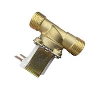 Électrovanne électrique en laiton normalement fermée et ouverte G1/2 "DC12V/24V AC 220V for distributeur d'eau, chauffage solaire, 1 pièce(220V,Normally Closed)