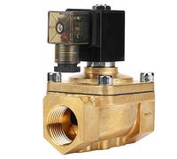 - Électrovanne électromagnétique en laiton à action directe 08 G1, électrovanne haute pression 10 MPa, vanne de démarrage à pression zéro pour eau et air (DC24 V)
