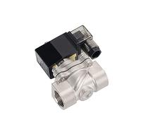 Électrovanne étanche en acier inoxydable DN15, 1/2 pouces, normalement fermée, avec indicateur de alimentation LED, 24V, 12V, 220V, 110V(G-12VDC-NBR-SEAL)