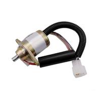 Électrovanne KM2V80-11700 pour générateur diesel, vanne d'arrêt 12 V/24 V avec bornes de raccordement et étui de protection, boîtier en fer pour système de carburant arrêt rapide (KM2V80-11700 24 V)