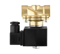 Électrovanne Laiton 1/2" 10 Bar AC 220V Normalement Fermée | Laiton massif, norme fermée, AC 220V, eau/huile/air, 10 bar max, usage industriel
