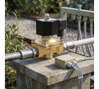Électrovanne Laiton DN15 Normalement Fermée AC24V(AC24V) | Laiton épaissi, conception normalement fermée, contrôle pour précis du flux, pour idéal pour pipelines industriels