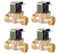 Électrovanne Magnétique en Laiton, 24V DC, 3/4 Pouces, Contrôle de L'eau, Lot de 4