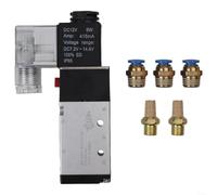 Électrovanne pneumatique 4V210-08 DC12V 5/2 voies | Fonction 5/2 voies, tension CC 12 V, 5 ports, filetage G1/4, contrôle précis