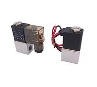 Électrovanne pneumatique en aluminium à 2 voies, Port 1/8 1/4 pouces BSP 24V, Valve médicale MicControl, pièces de pompe compresseur d'air 2V025-08/06 1 pièce(AC110V-LED LIGHT TYPE,0.25 Inch)