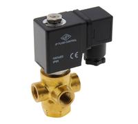 Electrovanne TP-DC 1/4'' 3/2 Voie DI Laiton FKM 0-2bar 12V DC